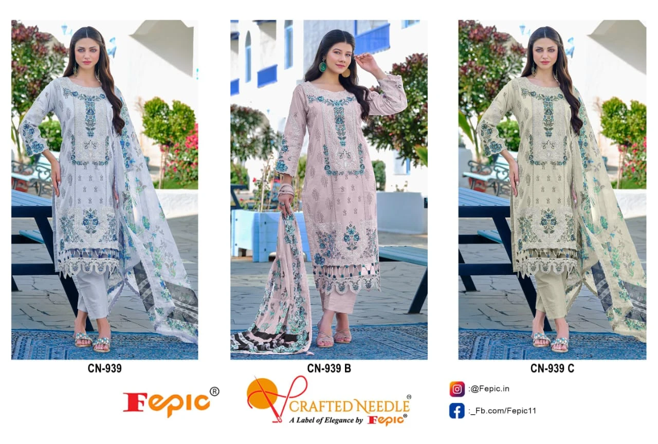 Fepic Cn 939 Cambric Cotton Wholesale Pakistani Readymade Salwar Suit Catalog — Wholesale Pakistani Suits, MPA wholesale from Surat — view 5